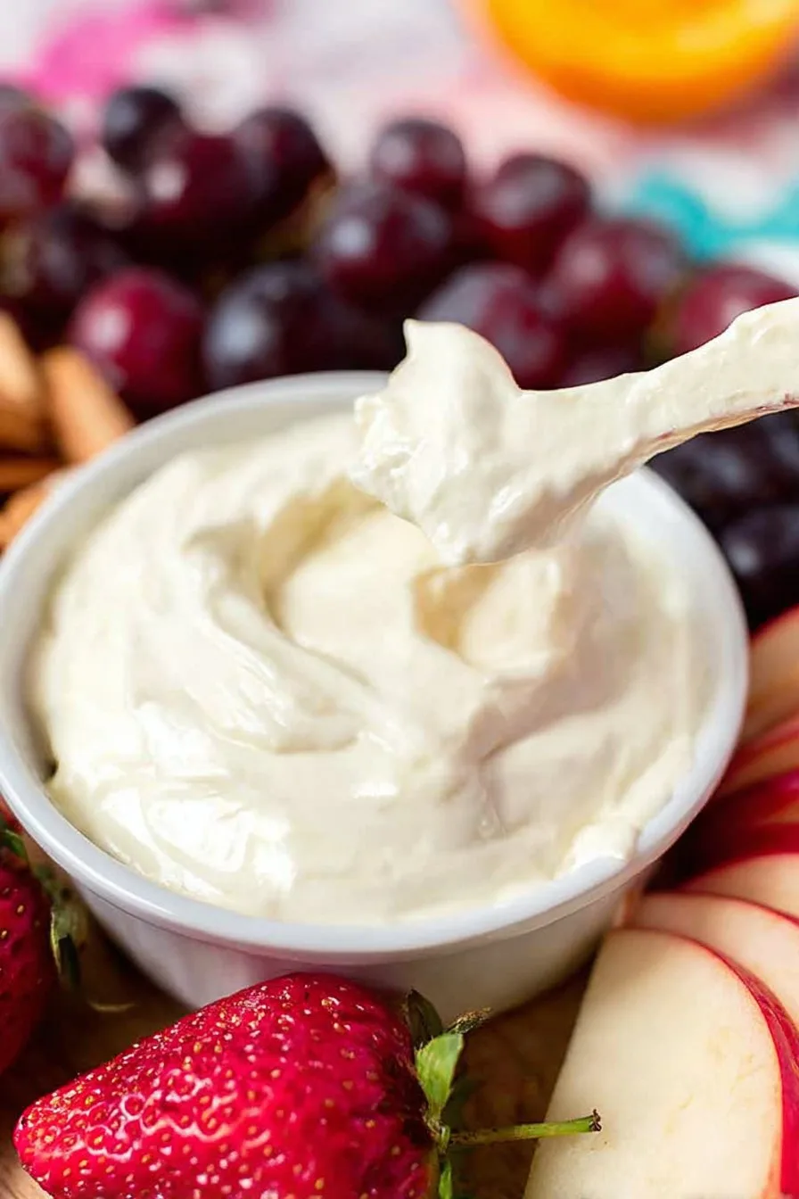 The Best Cream Cheese Fruit Dip