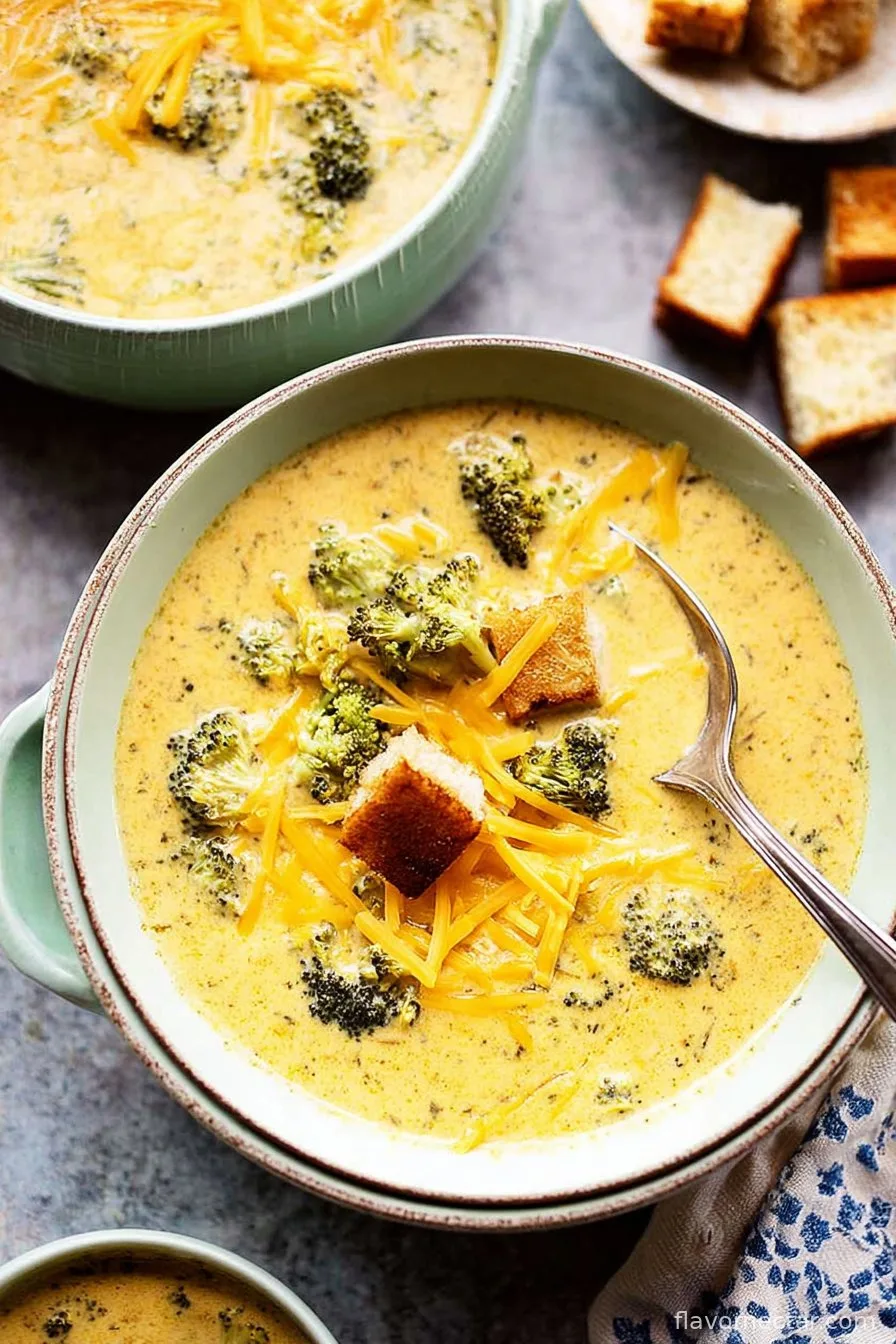 Ultra Creamy Broccoli Cheddar Soup