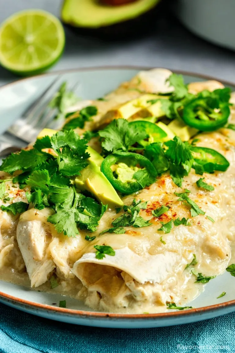 White Chicken Enchiladas