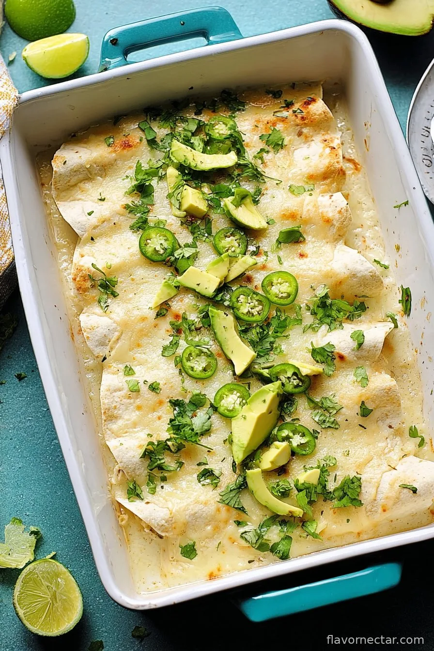 White Chicken Enchiladas
