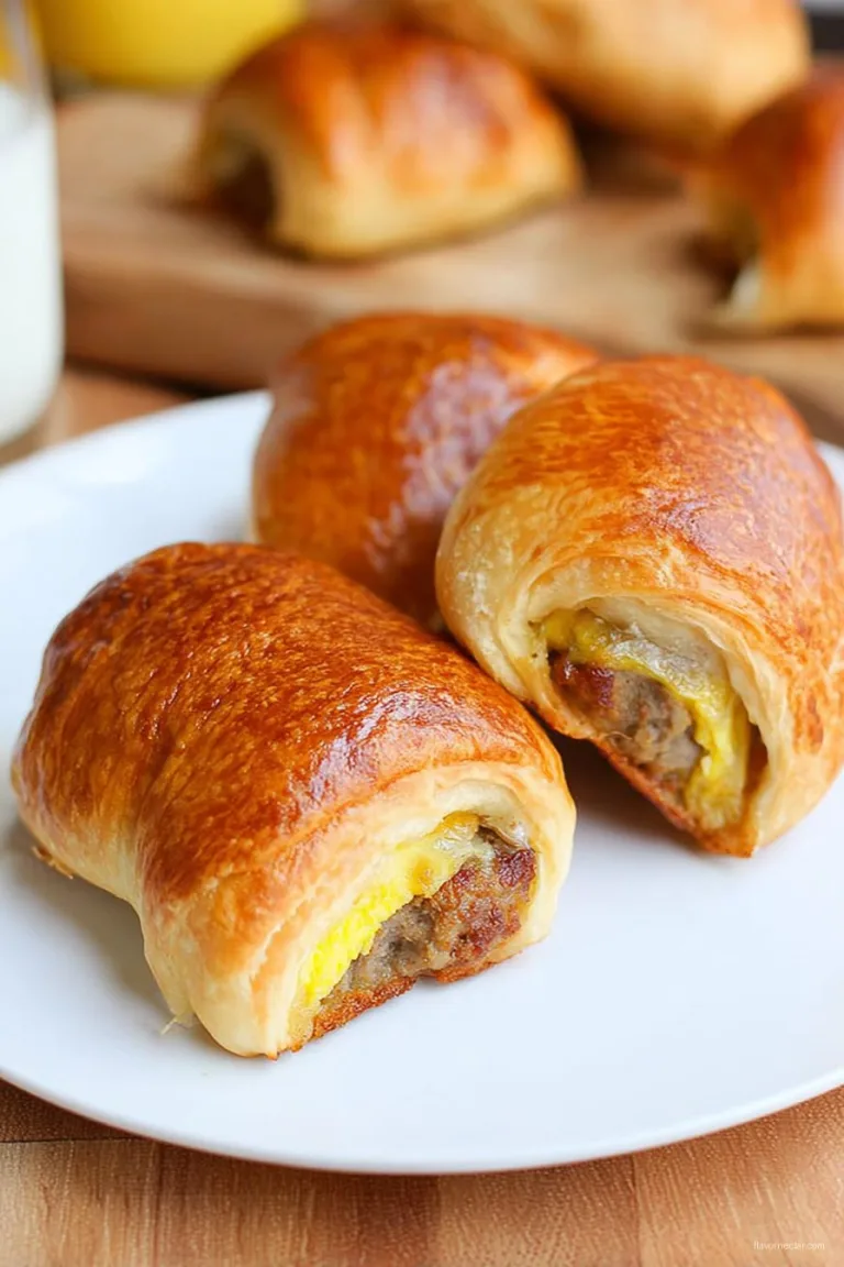 Breakfast Rolls with Turkey Sausage Egg and Cheese