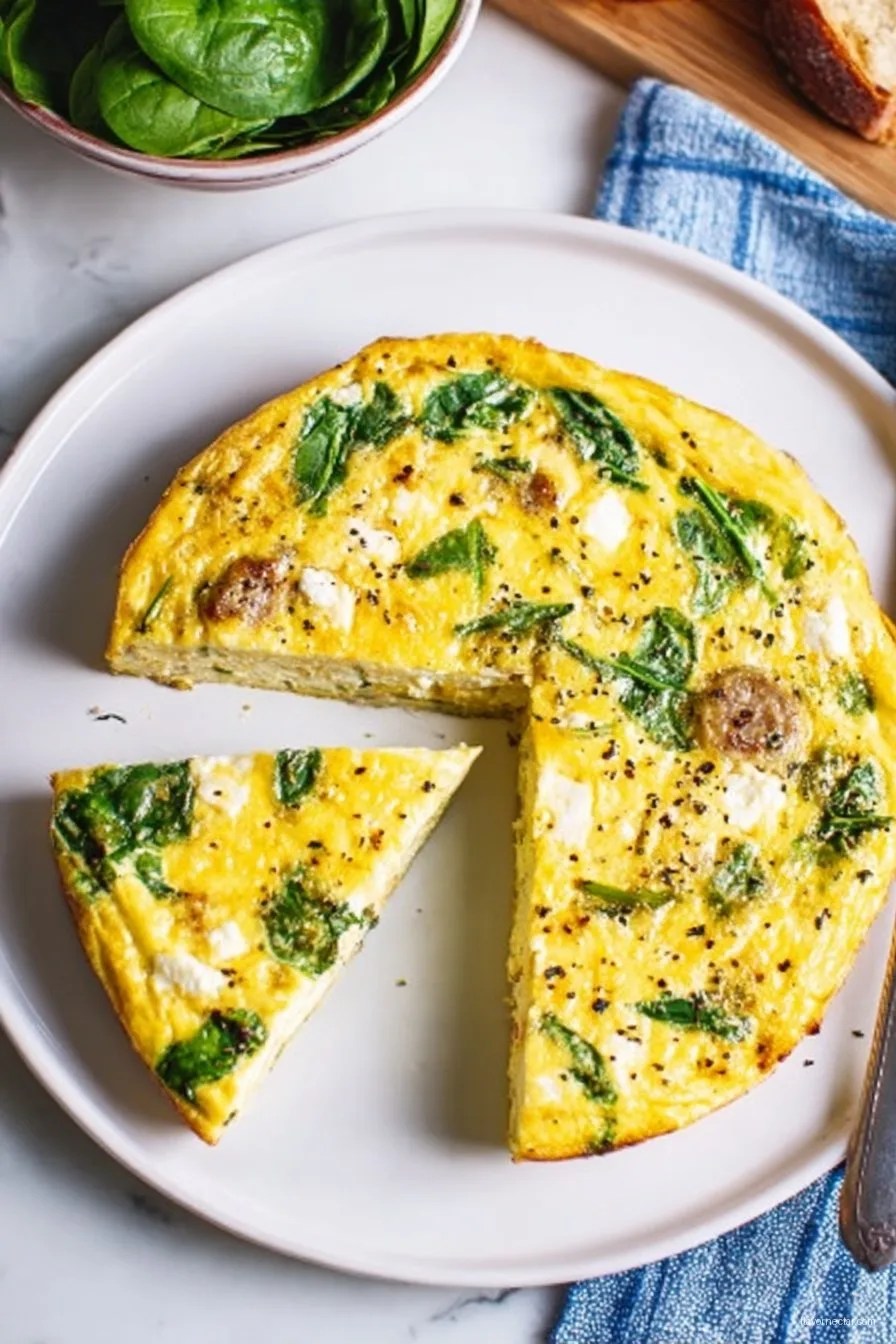 Cottage Cheese Egg and Sausage Frittata