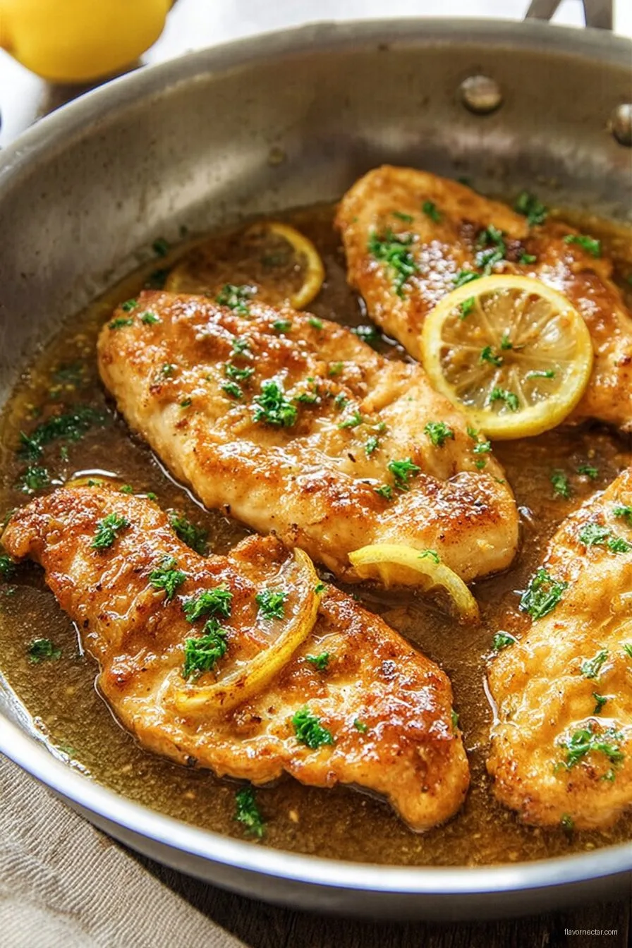 Lemon Butter Chicken Cutlets