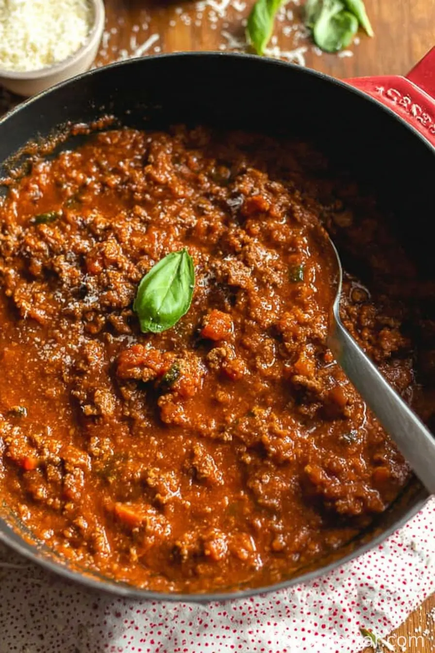 Meat Sauce with Hidden Vegetables