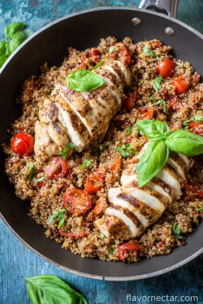 Tomato Basil Chicken Quinoa
