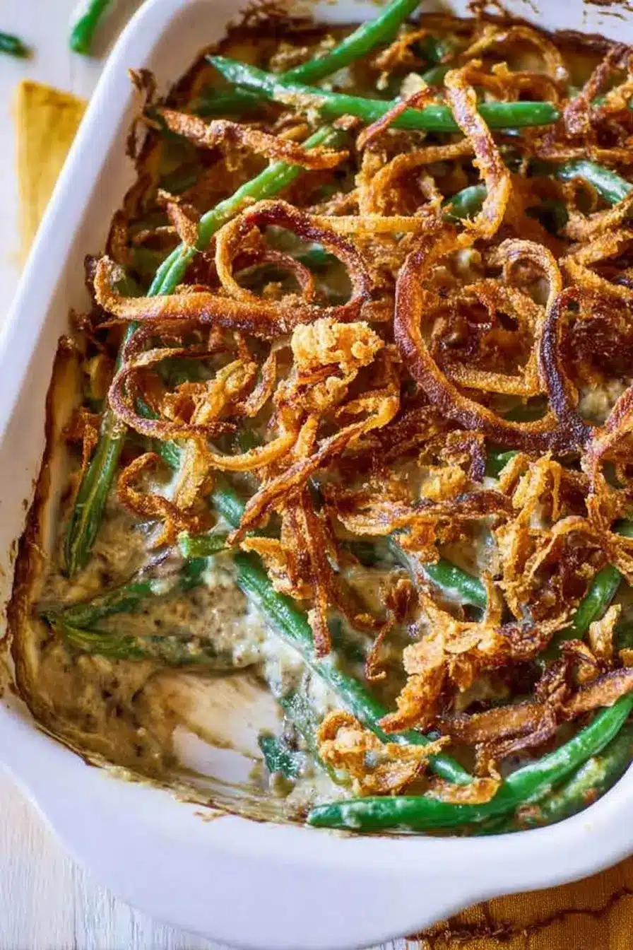 Fresh Green Bean Casserole Recipe from Scratch
