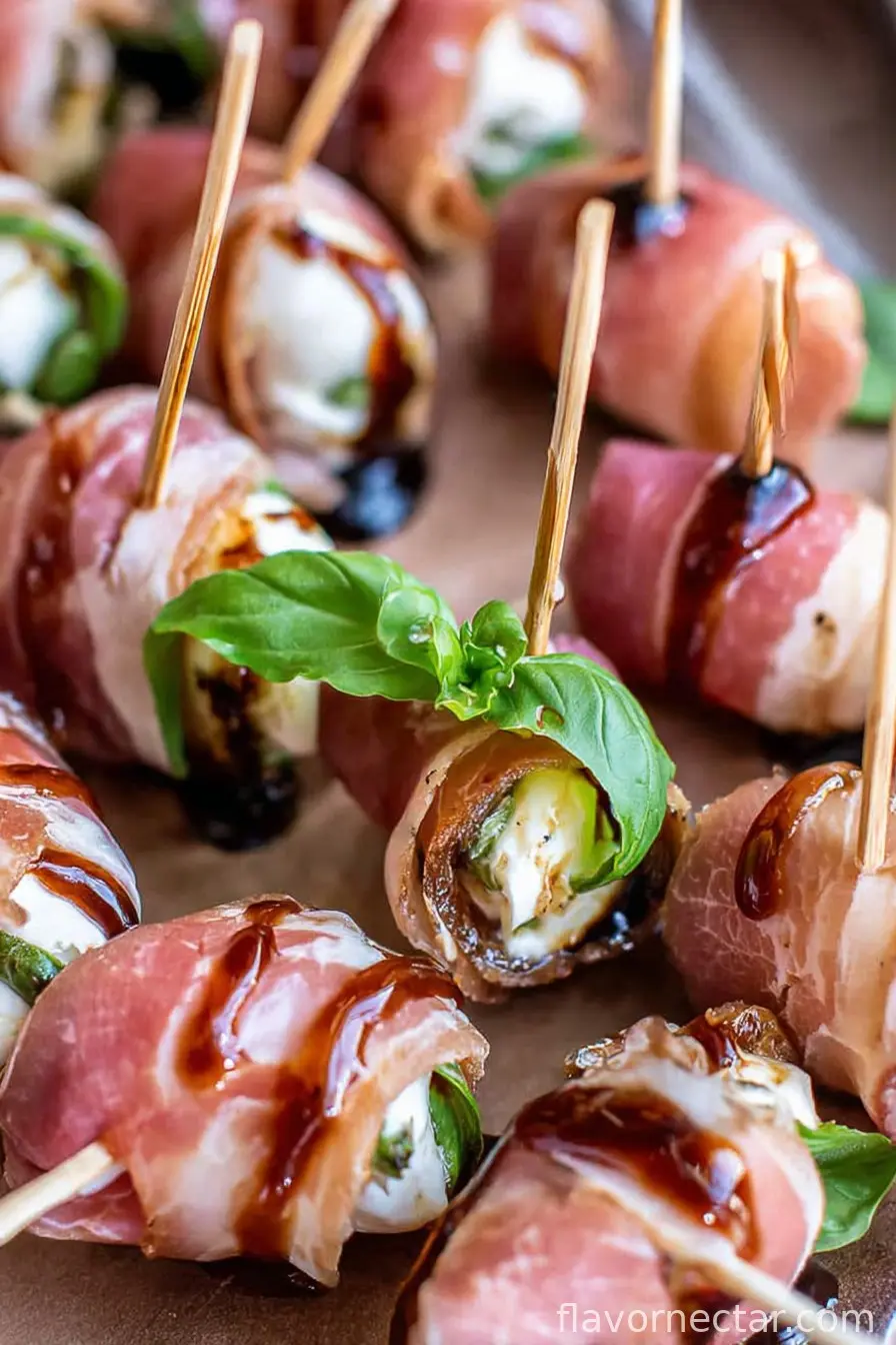 Prosciutto Wrapped Mozzarella Bites