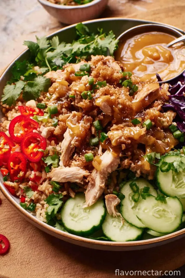 Teriyaki Chicken Crispy Rice Salad