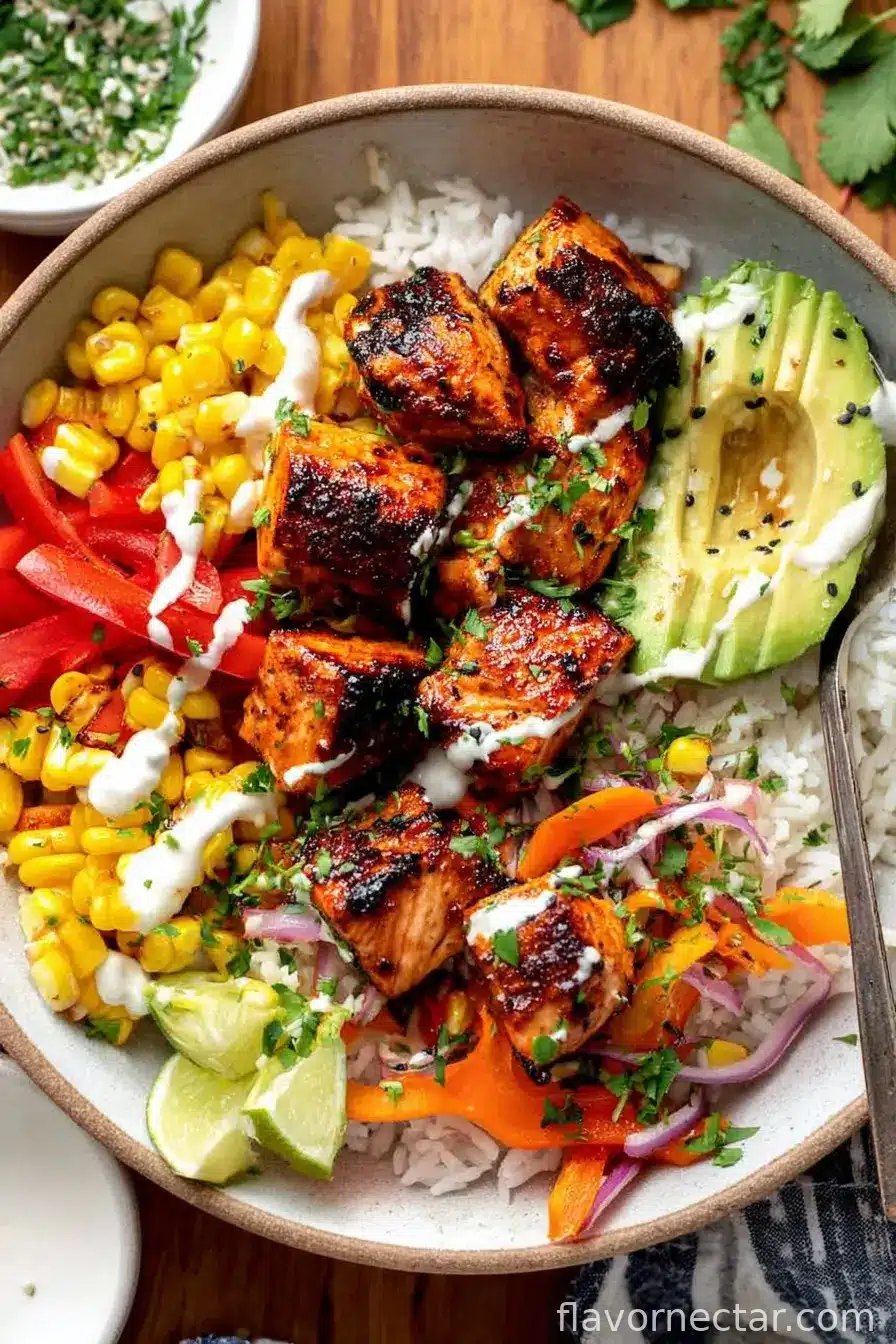 Chili Lime Salmon Bowls