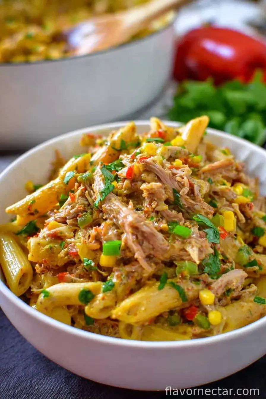 Creamy Leftover Pulled Pork Pasta Recipe