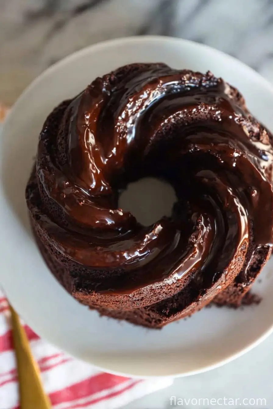 Double Chocolate Fudge Cake