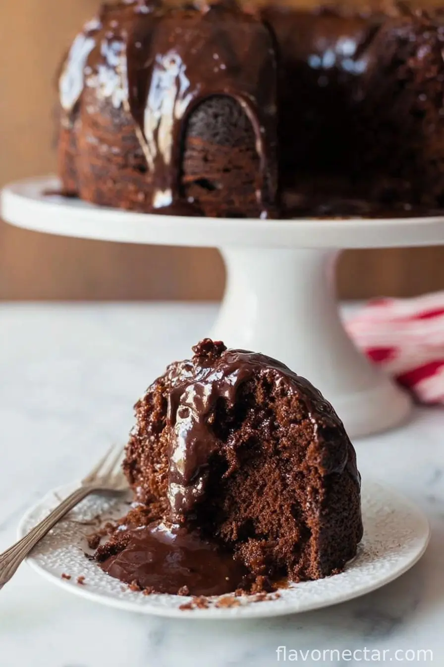 Double Chocolate Fudge Cake