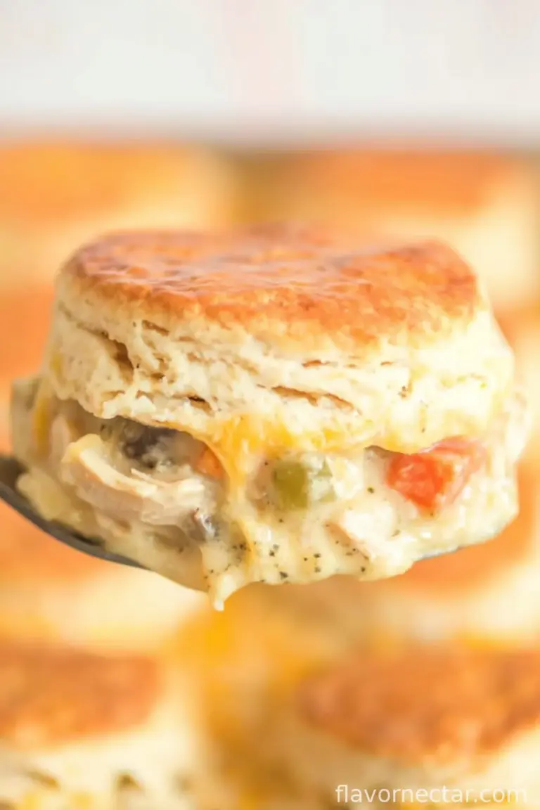 Easy Chicken Pot Pie Casserole With Biscuits