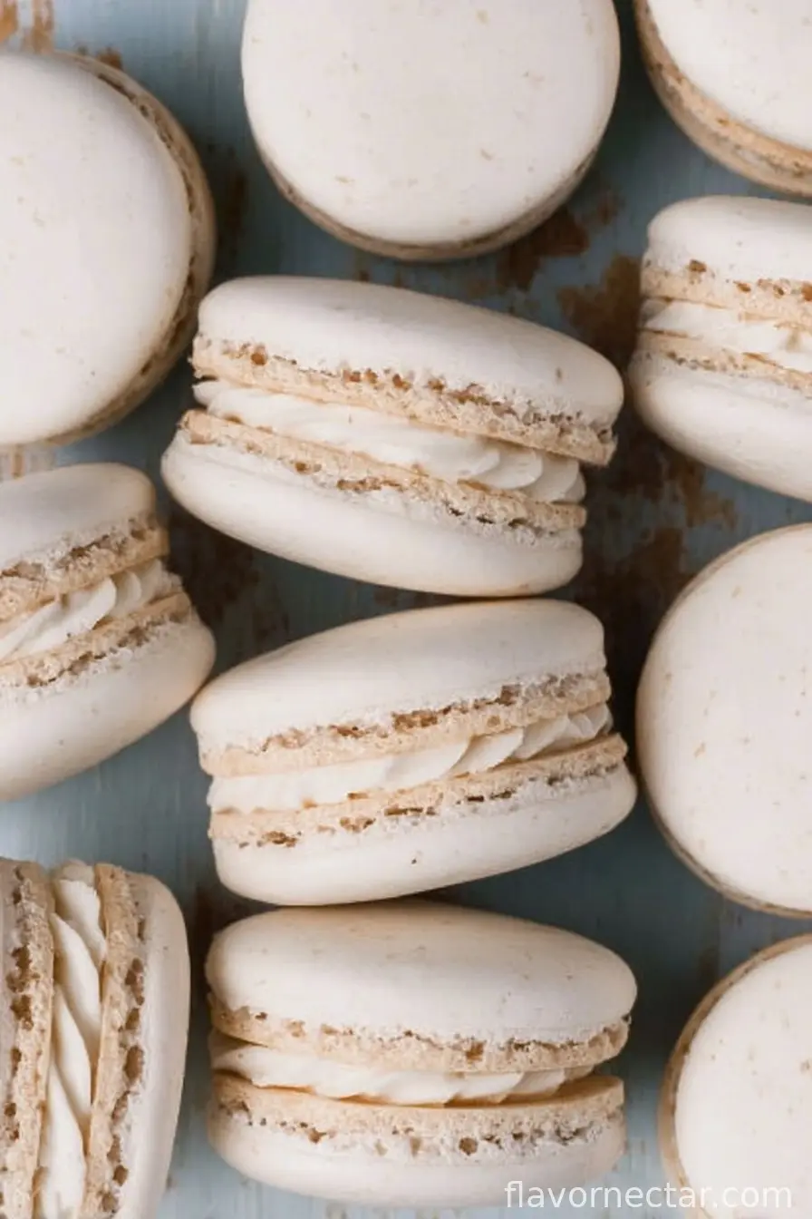 French Macarons with Vanilla Buttercream Filling