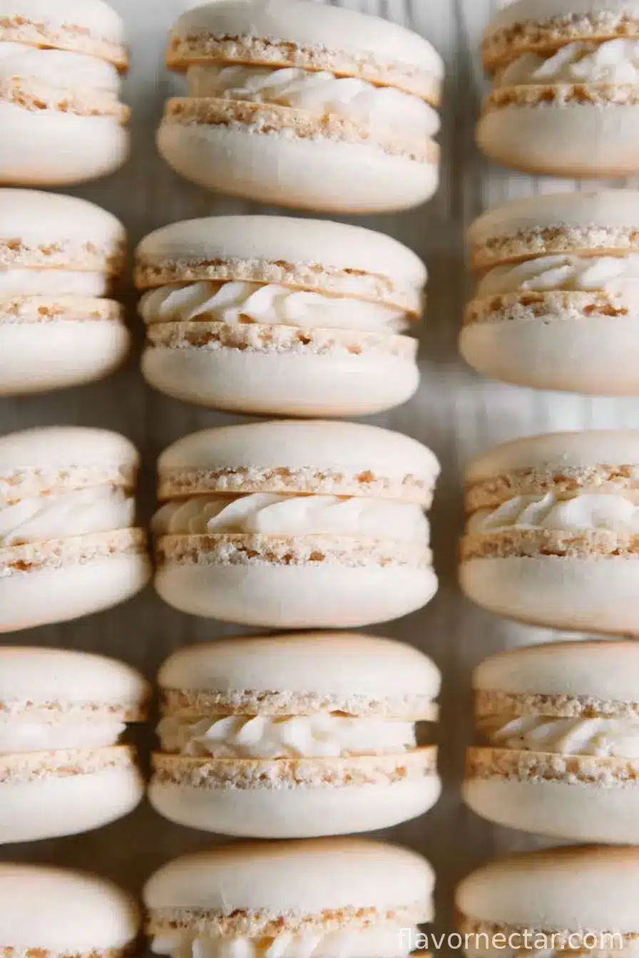 French Macarons with Vanilla Buttercream Filling