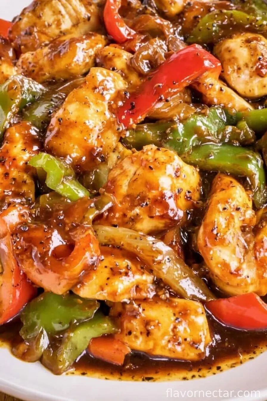 Garlic Black Pepper Chicken Stir Fry