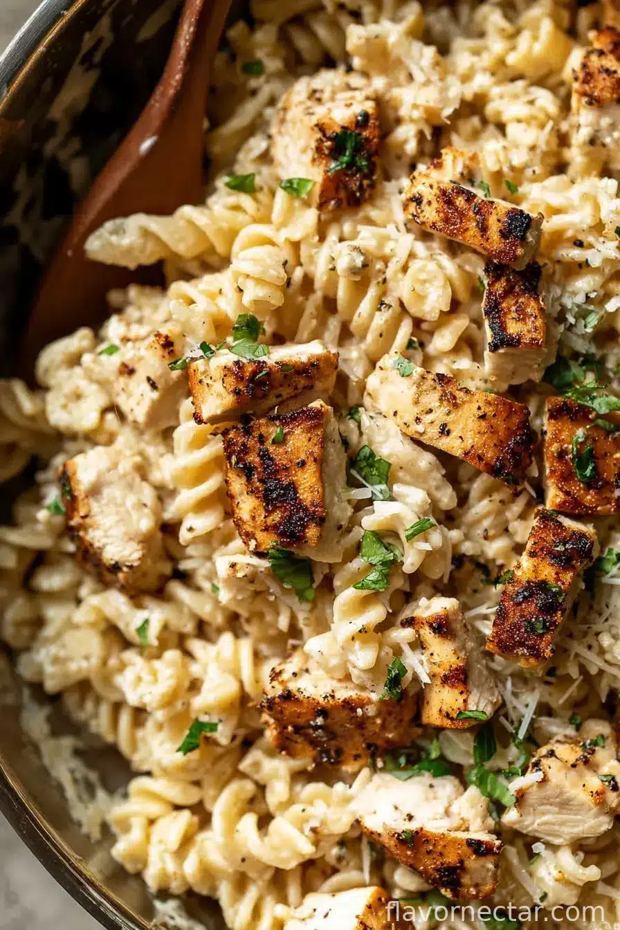 Garlic Parmesan Pasta with Chicken
