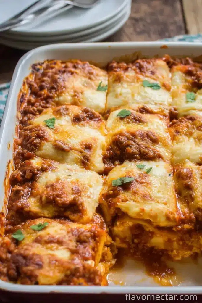 Mom’s Cottage Cheese Lasagna