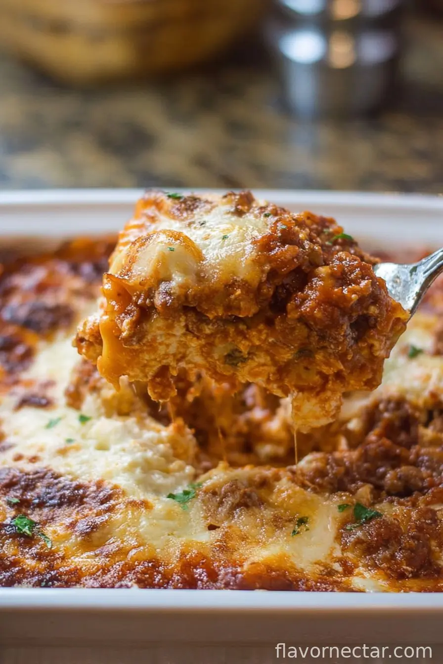 Mom’s Cottage Cheese Lasagna