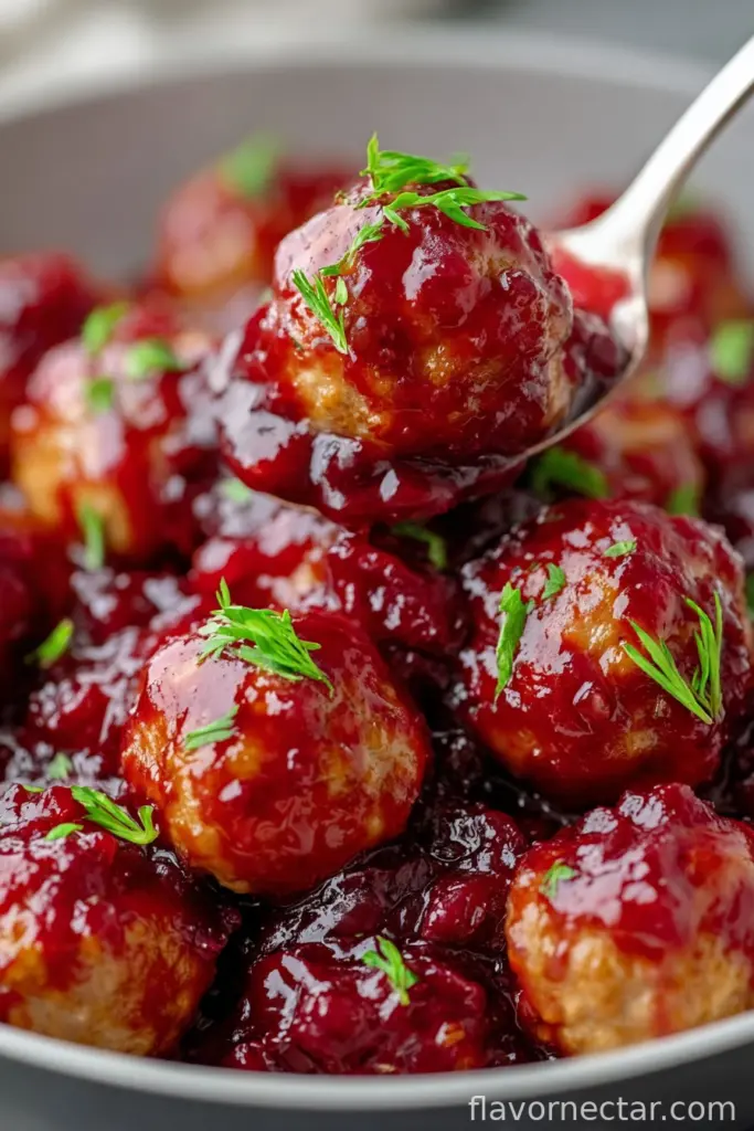 Quick Cranberry Meatballs