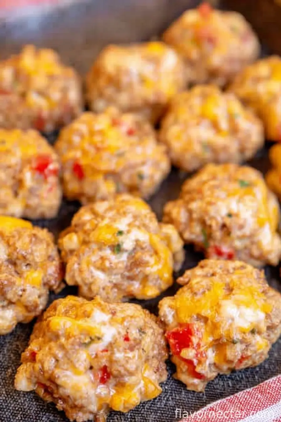 Rotel Cream Cheese Sausage Balls