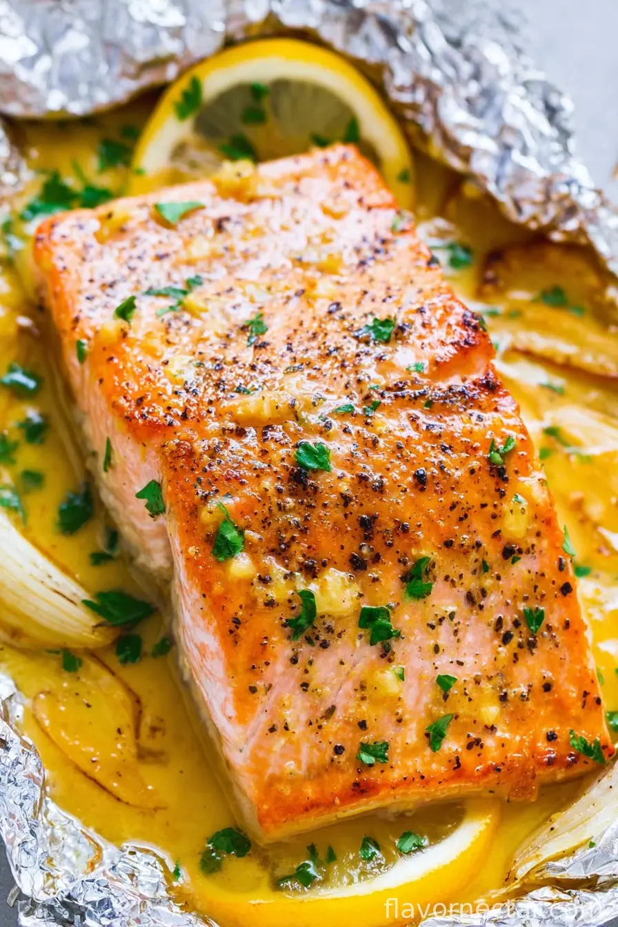 Sheet Pan Lemon Garlic Butter Salmon