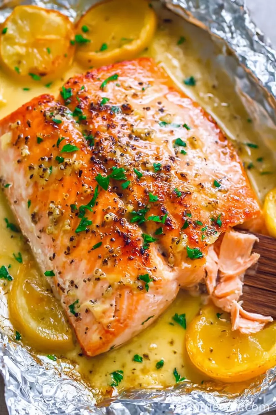 Sheet Pan Lemon Garlic Butter Salmon