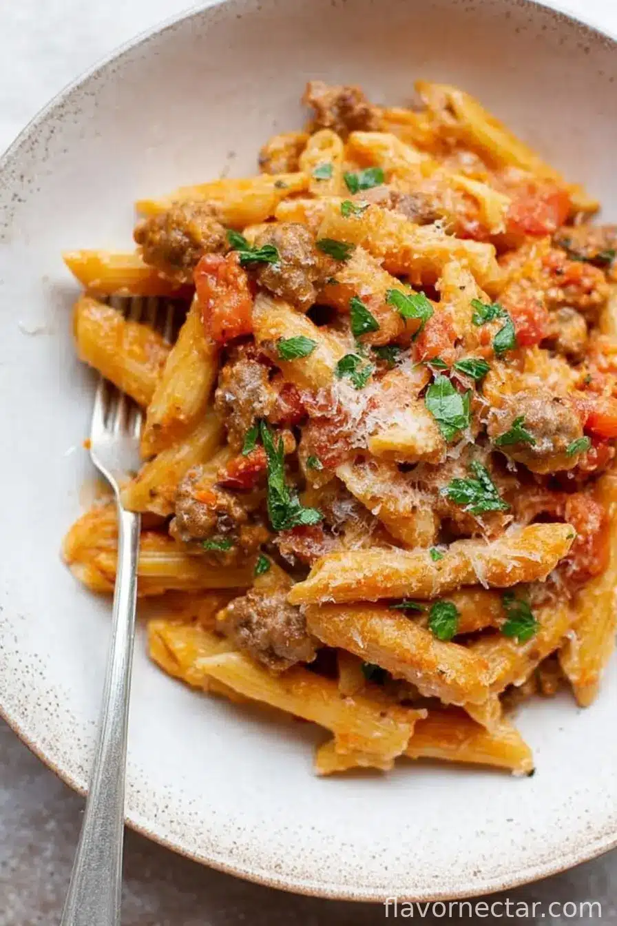 Spicy Italian Sausage Pasta