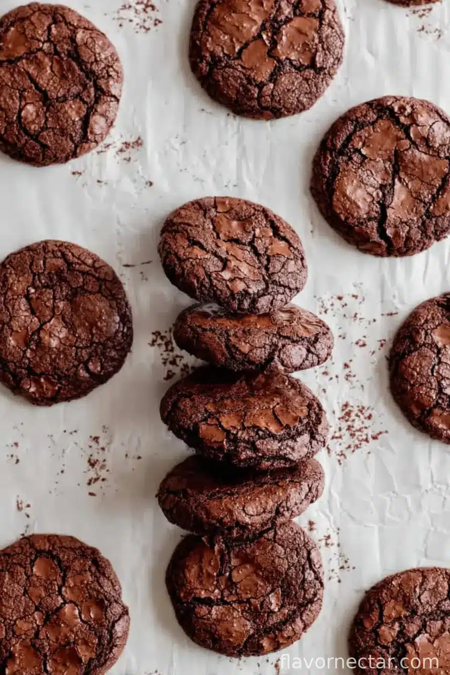 20 Minute Fudgy Chocolate Brownie Cookies