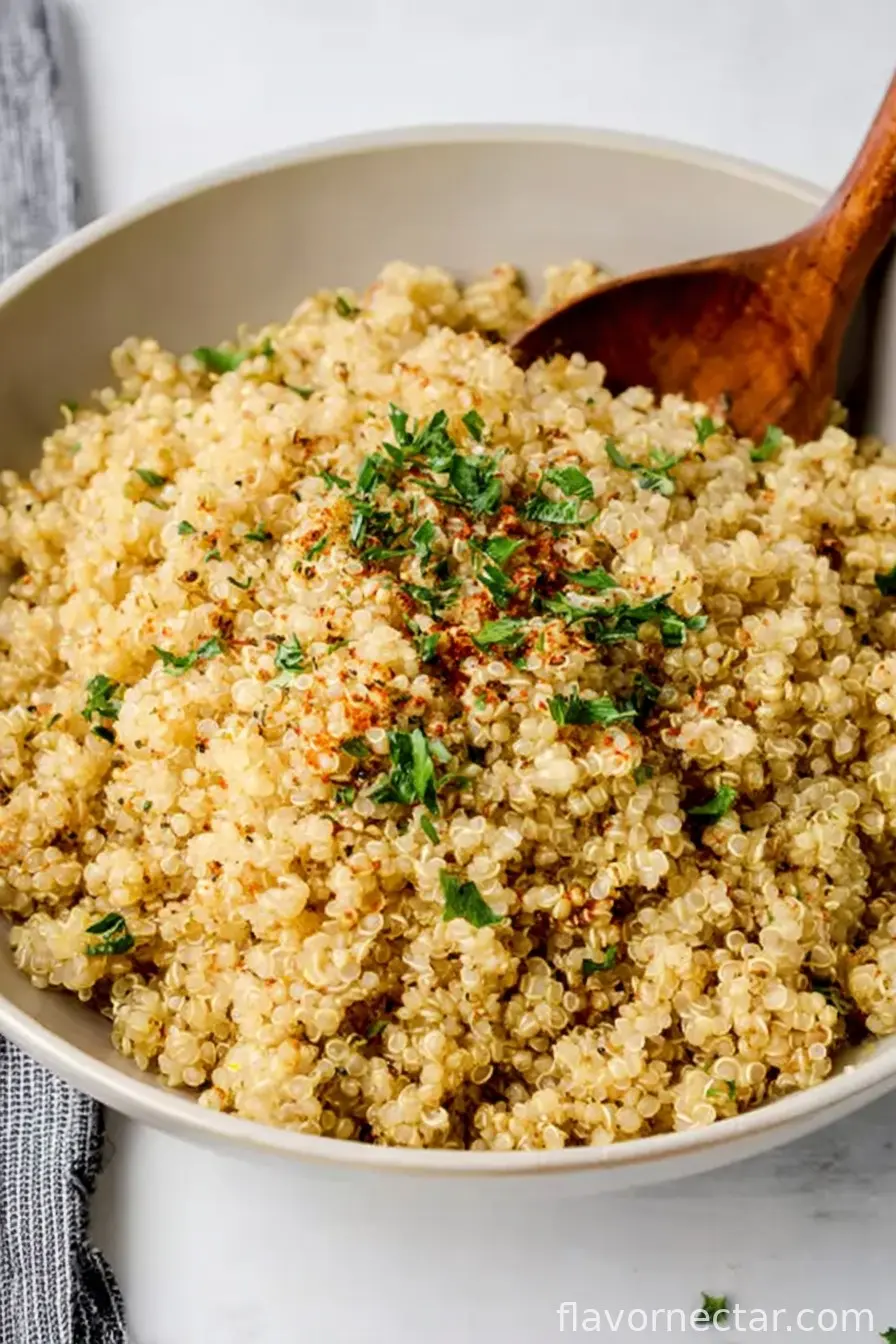 5-Ingredient Garlic Butter Quinoa