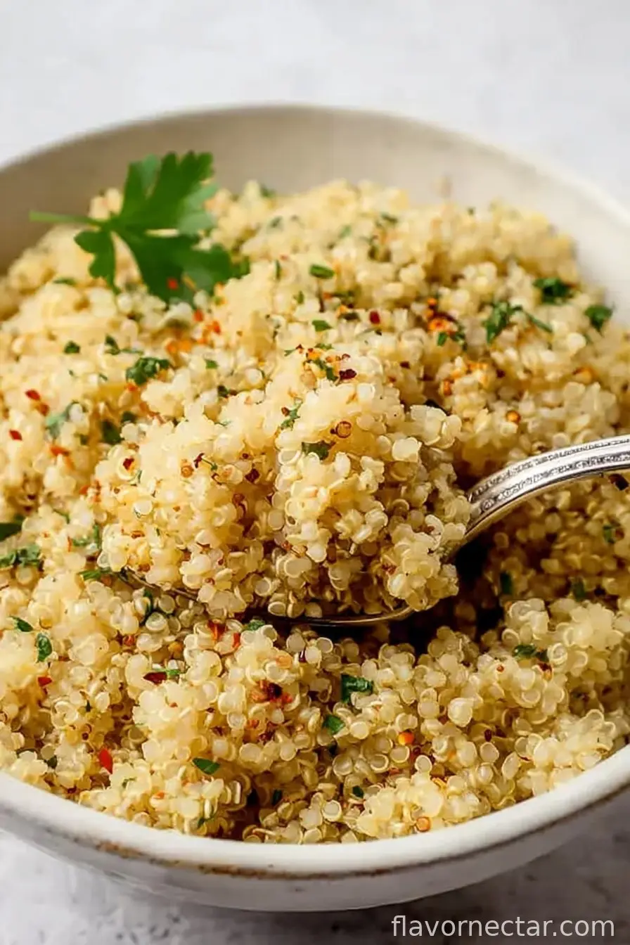 5-Ingredient Garlic Butter Quinoa