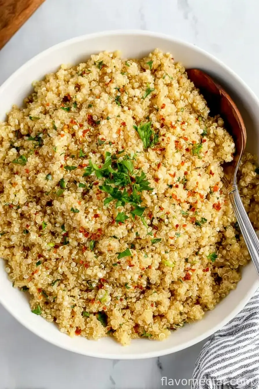5-Ingredient Garlic Butter Quinoa