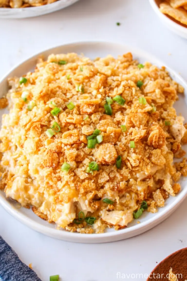 Chicken Casserole with Ritz Crackers