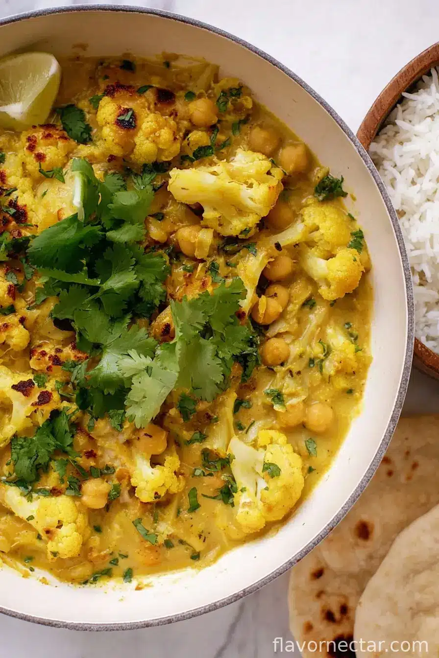 Cozy Cauliflower Chickpea Curry