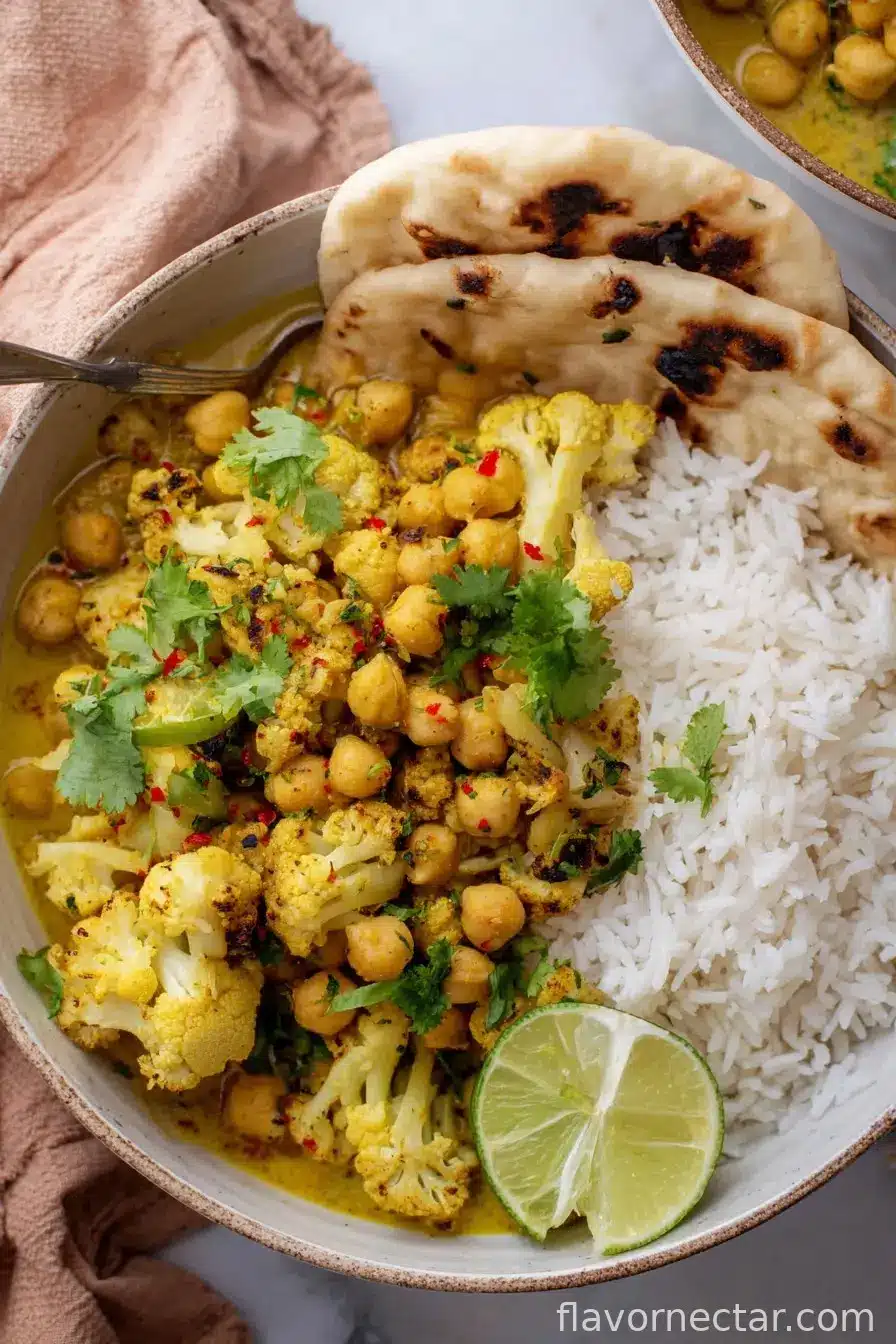 Cozy Cauliflower Chickpea Curry