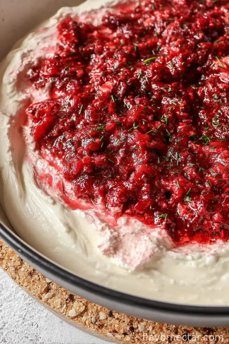 Cranberry Jalapeño Cream Cheese Dip
