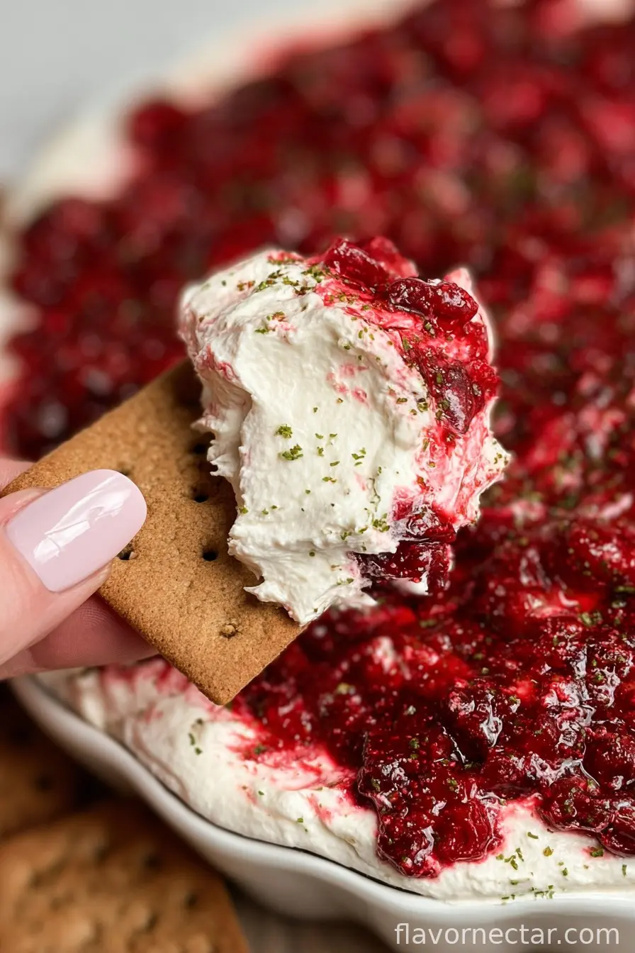 Cranberry Jalapeño Cream Cheese Dip