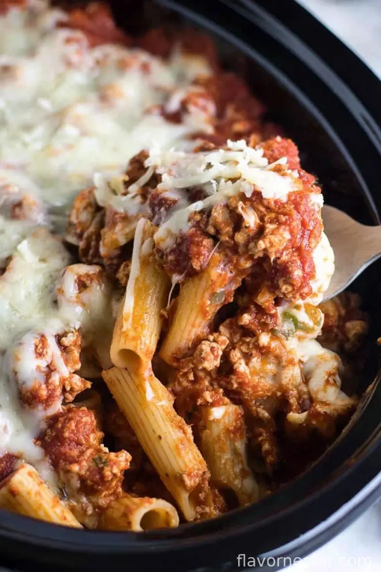 Crock Pot Baked Ziti