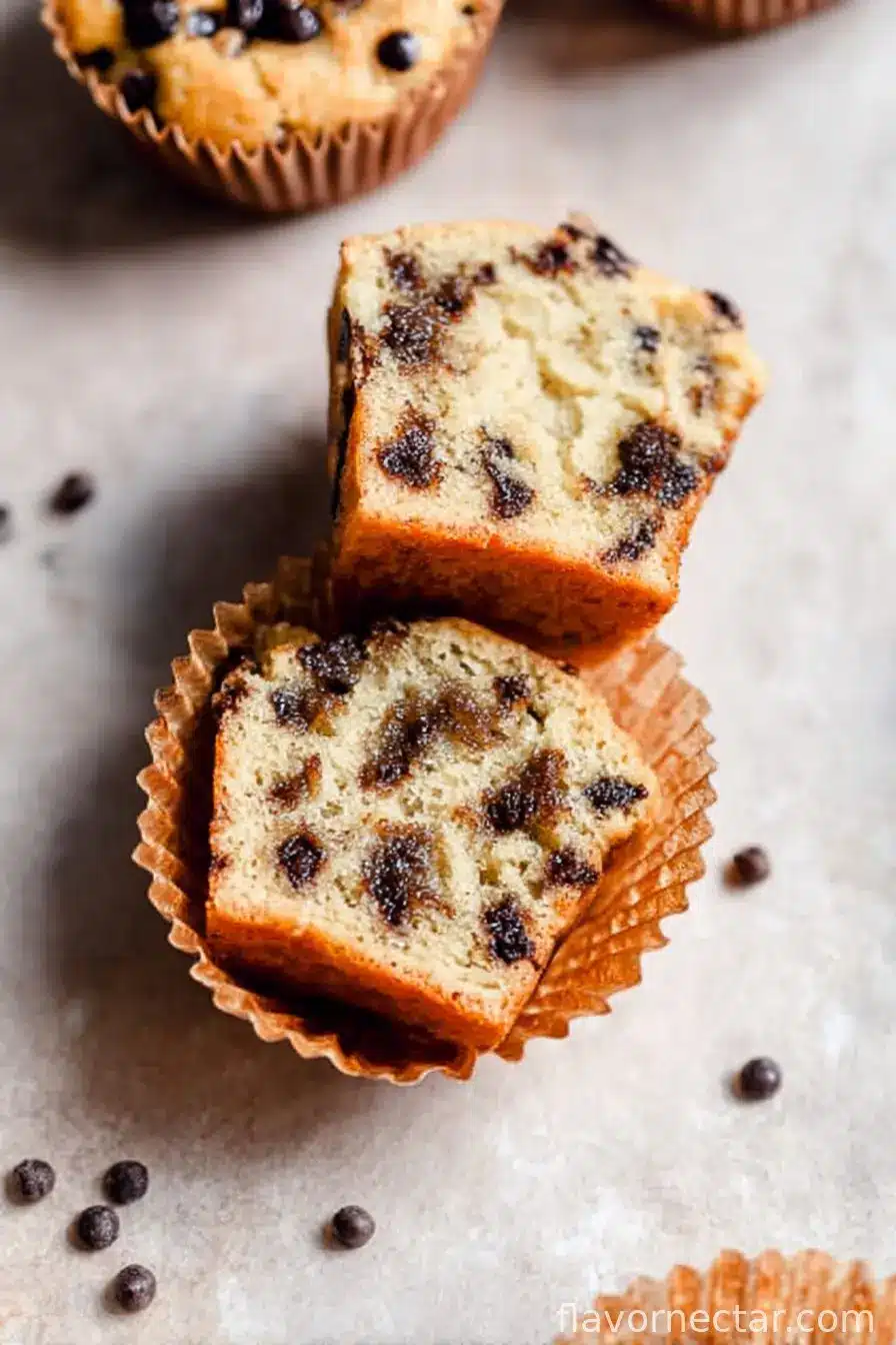 Easy and Moist Banana Chocolate Chip Muffins