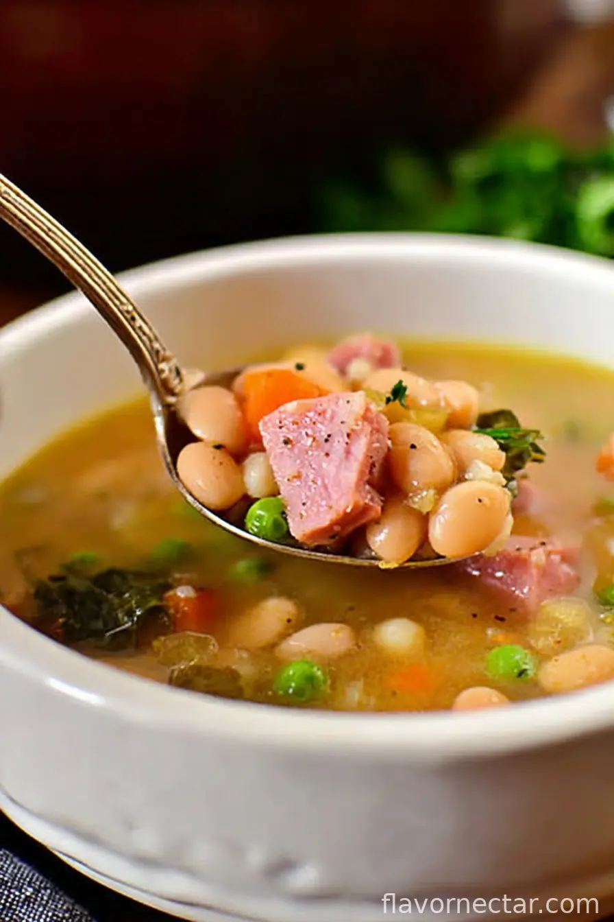 Easy Ham and Bean Soup
