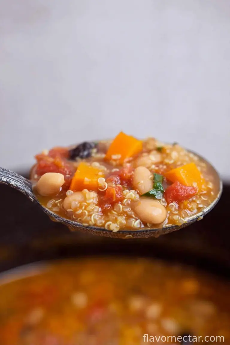 Fire-Roasted Quinoa White Bean Soup