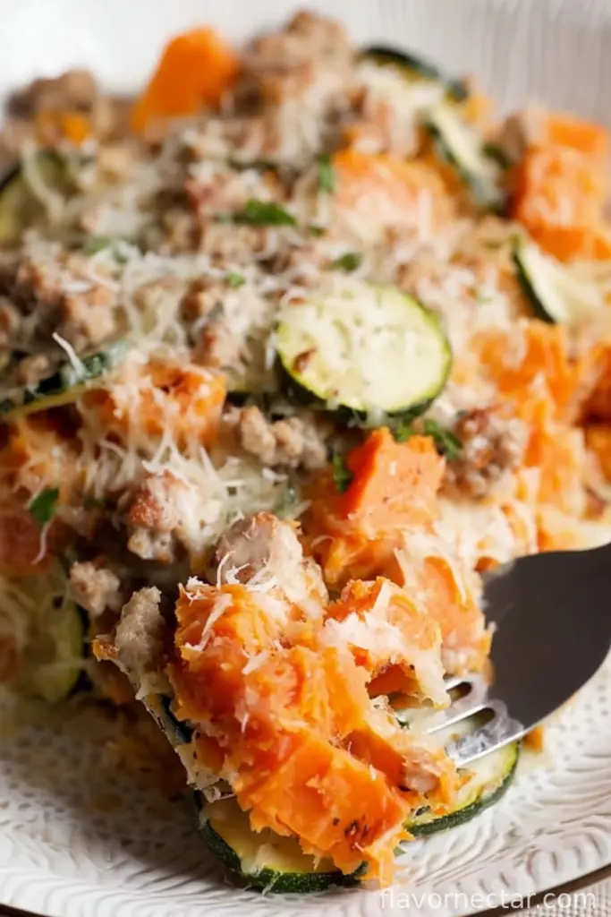 Ground Turkey Sweet Potato Bake