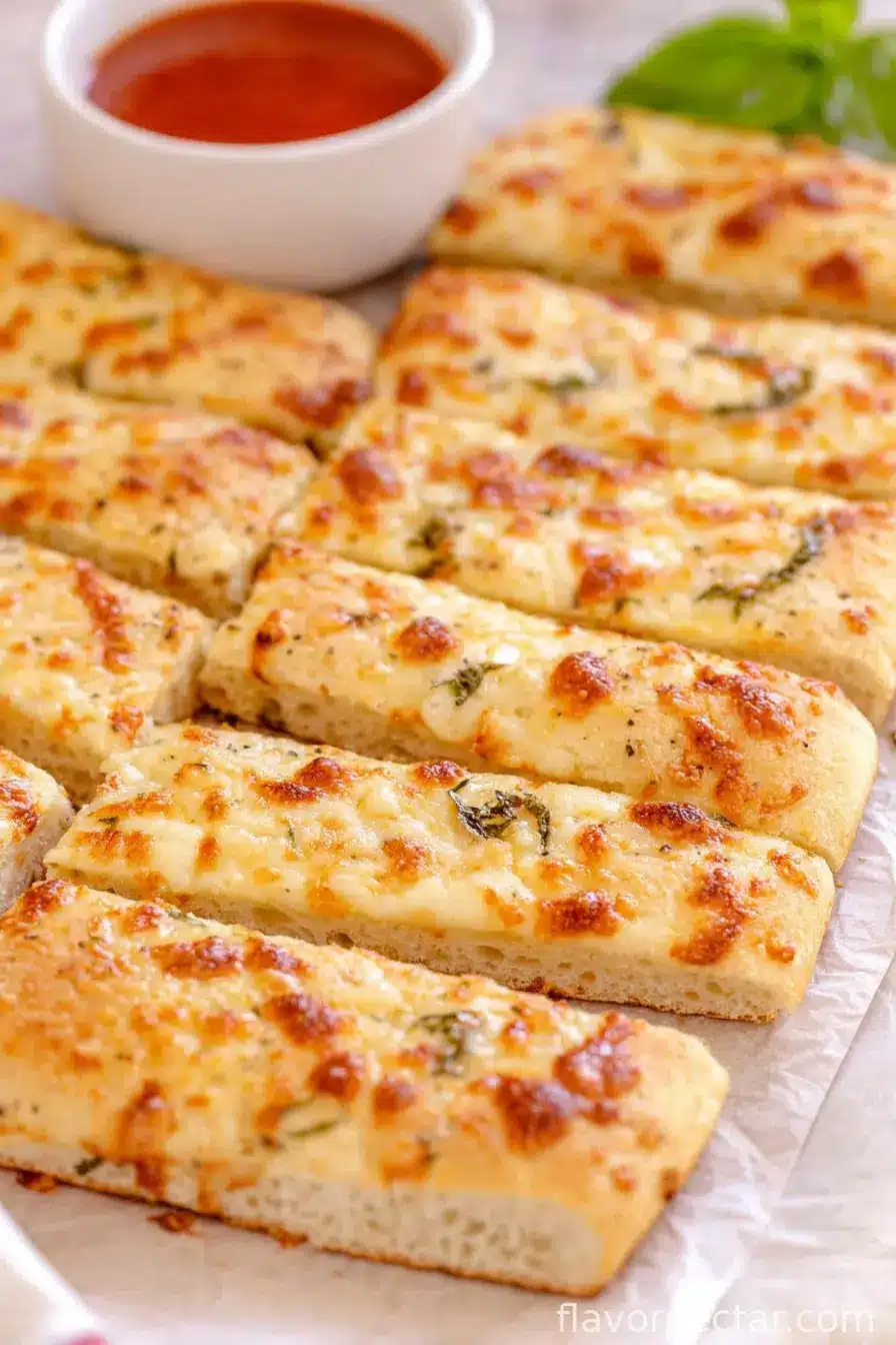 Homemade Cheesy Breadsticks