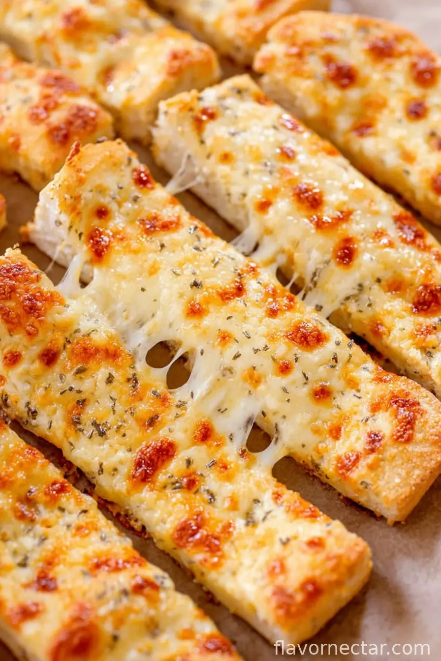 Homemade Cheesy Breadsticks