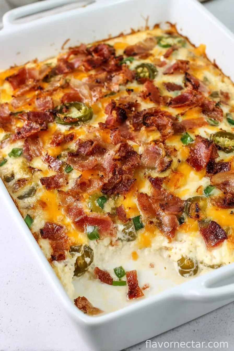 Keto Jalapeno Popper Casserole