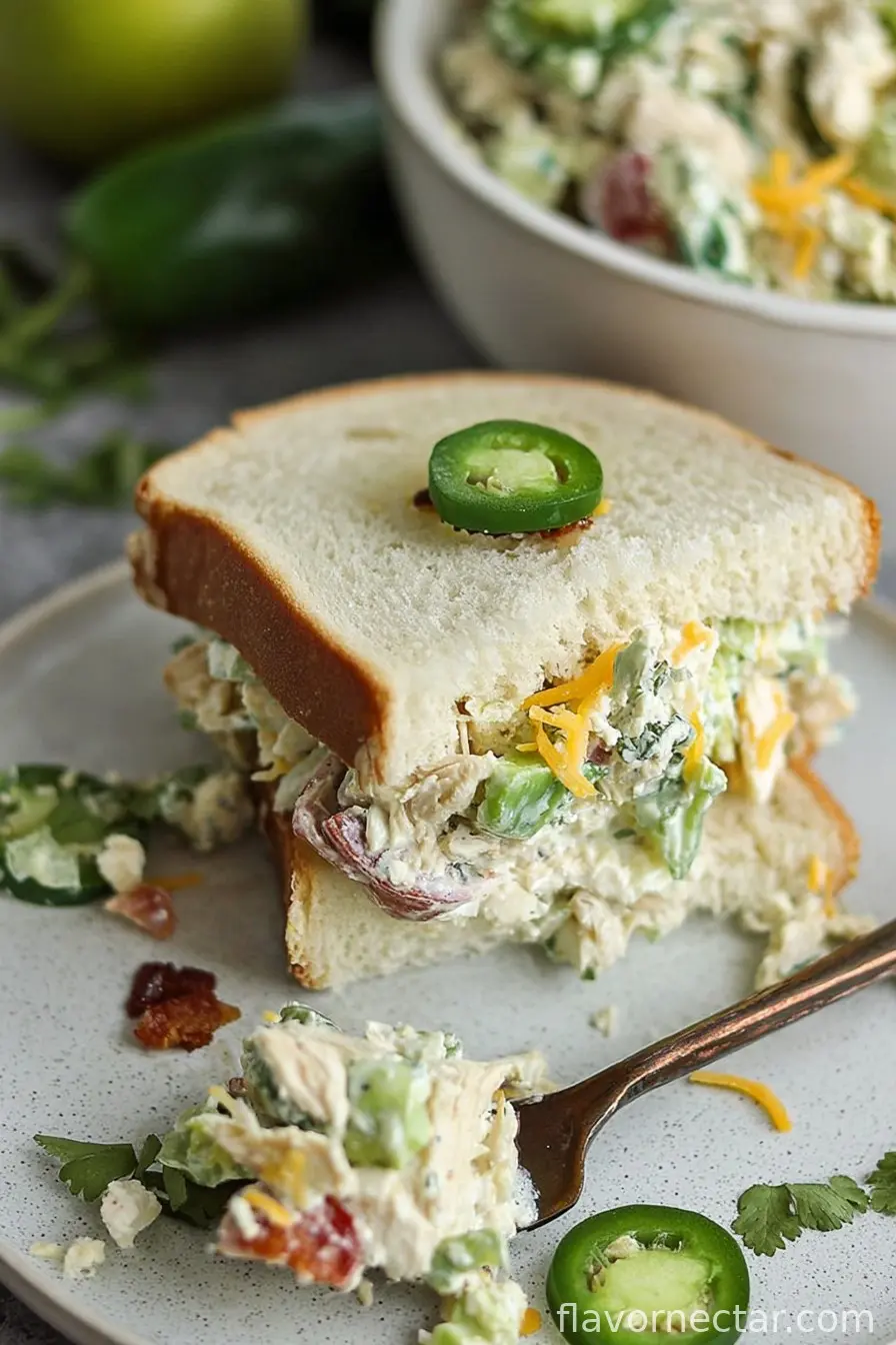 Keto Jalapeno Popper Cottage Cheese Chicken Salad