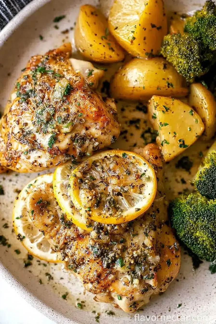 Lemon Garlic Chicken Thighs