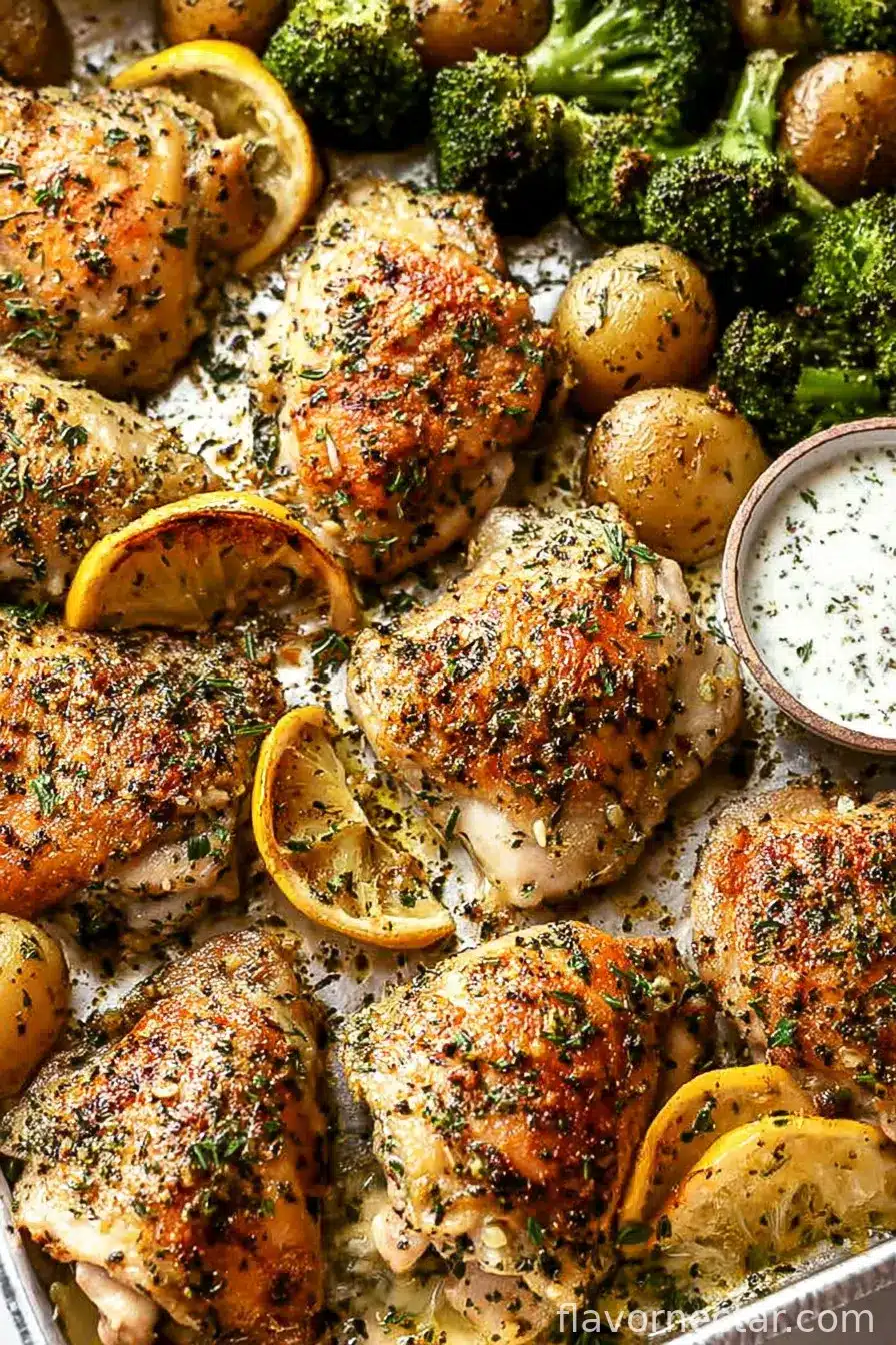 Lemon Garlic Chicken Thighs