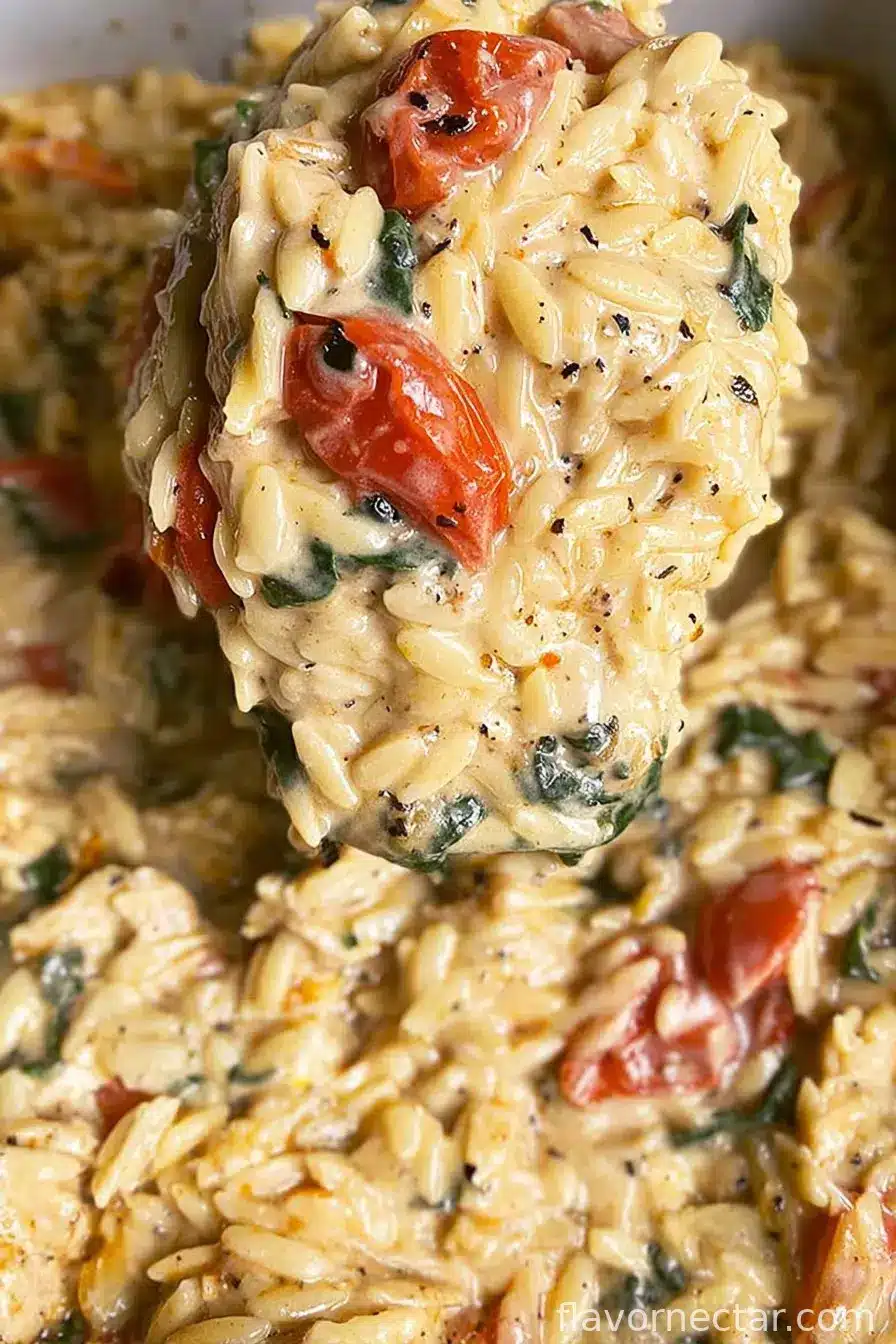 One-Pan Orzo Tuscan Chicken Bake