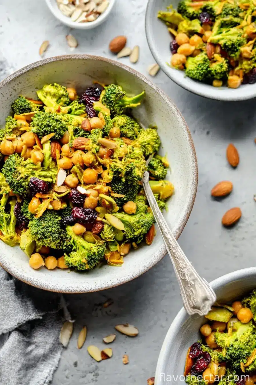 Vegan Curried Broccoli Chickpea Salad